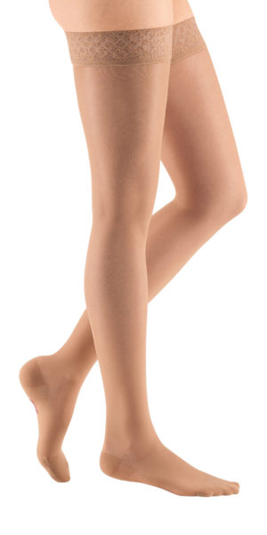 mediven sheer & soft thigh length compression stockings