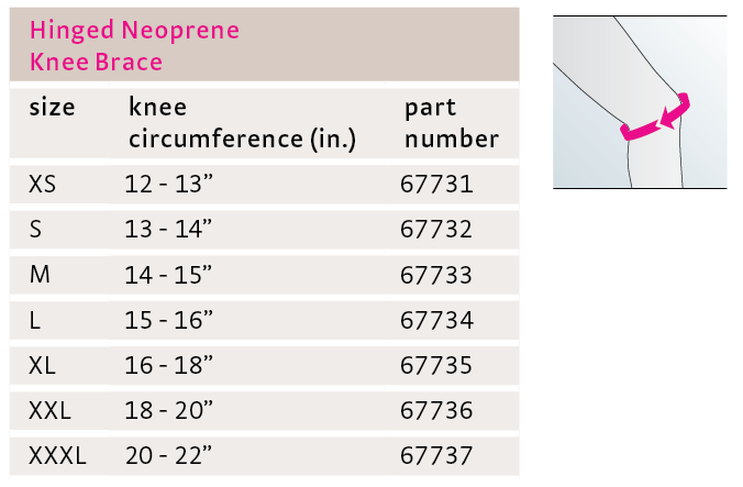 Hinged Neoprene Knee Brace (medi Orthopedics) – P&H Services